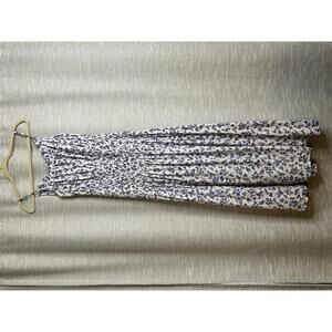 Sunday Size 1 Blue Floral Maxi Dress Spaghetti Straps